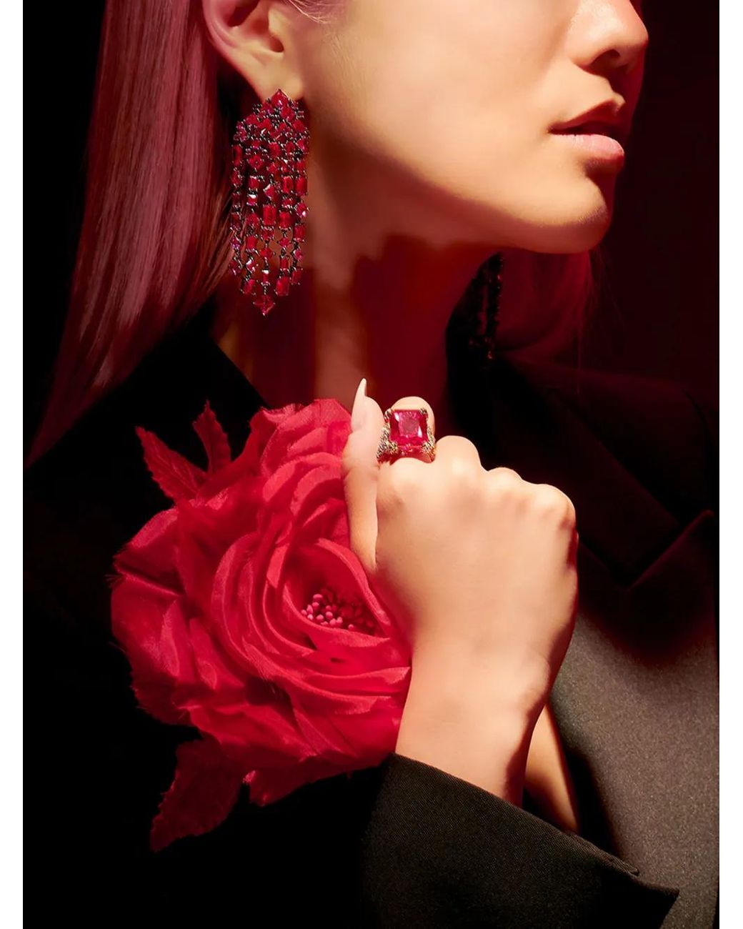 Anabela Chan Red 18Kt Vermeil Ruby Cinderella Gemstone Ring