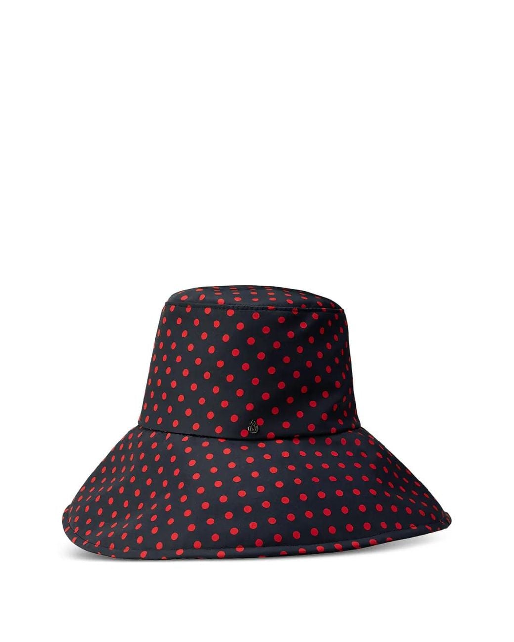 Maison Michel Purple Isabella Polka-Dot Hat
