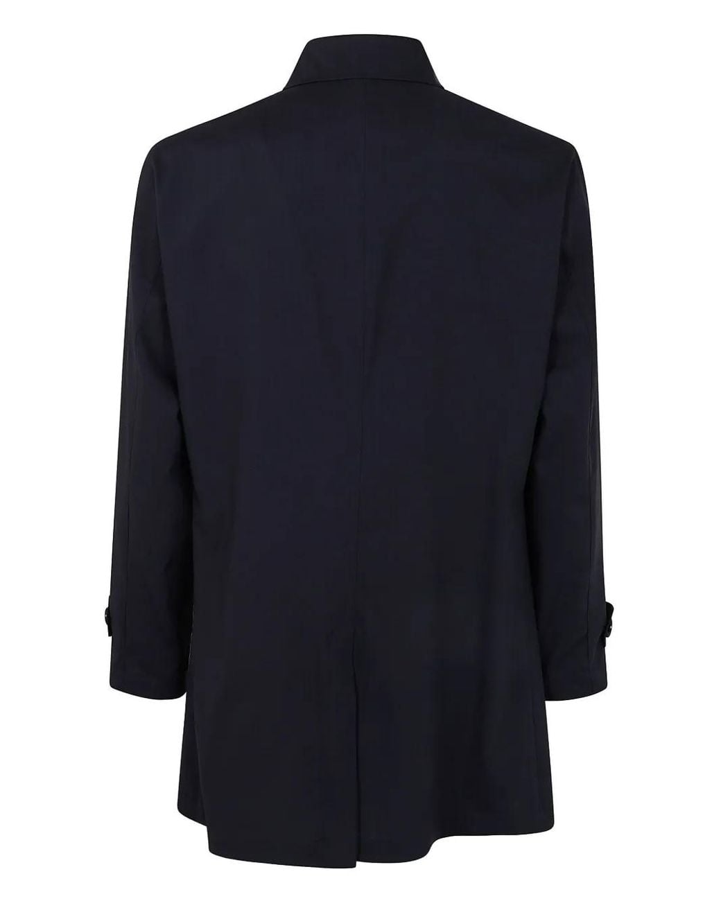 Barba Napoli Blue Wool Coat for men