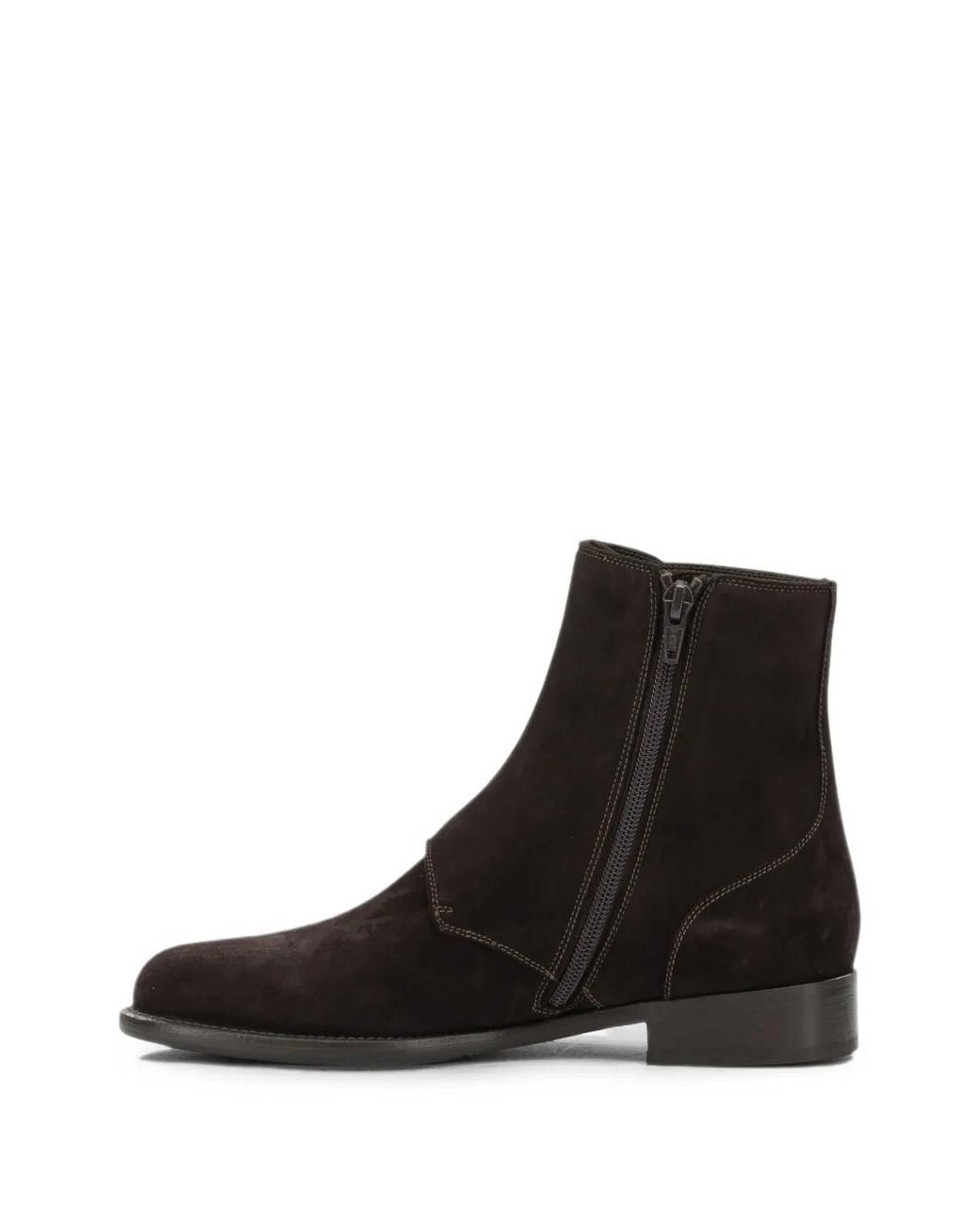 MARETTO® Black Buckle-Detail Ankle Boots