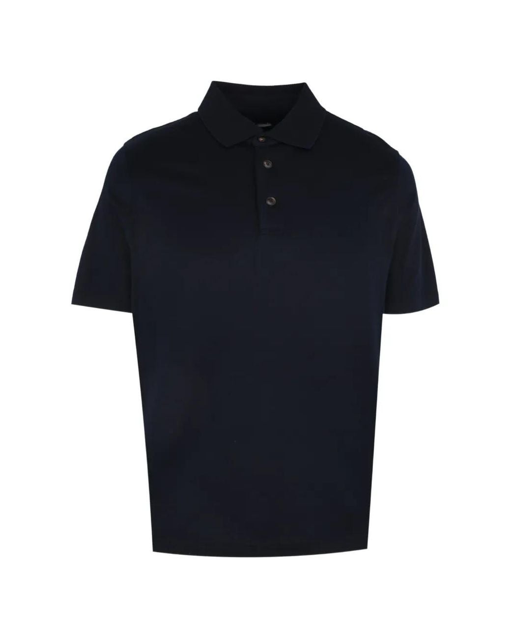 Pal Zileri Blue Button Polo Shirt for men