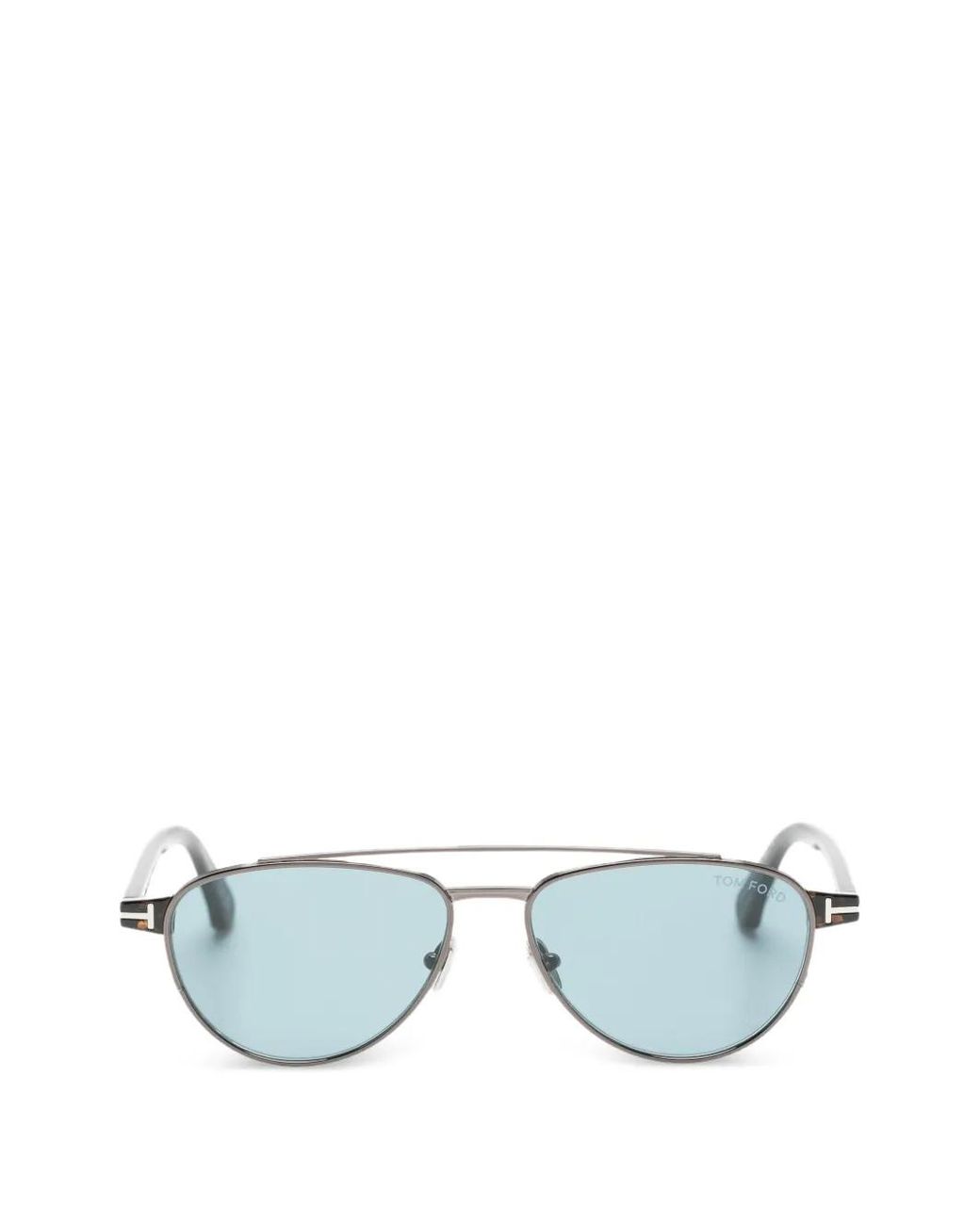Tom Ford Blue Pilot-Frame Sunglasses