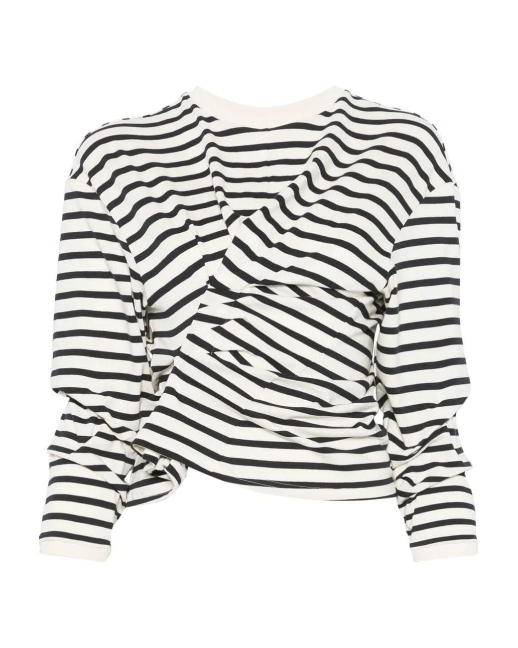 A.W.A.K.E. MODE Striped Top in White | Lyst