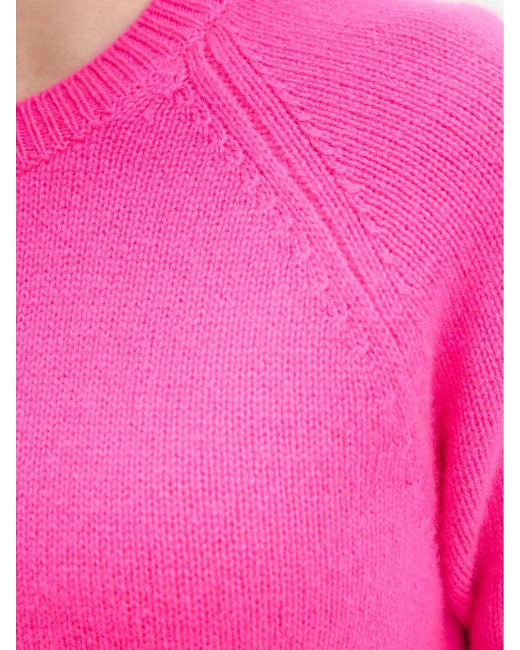 From Future Pink Raglan-Sleeves Sweater