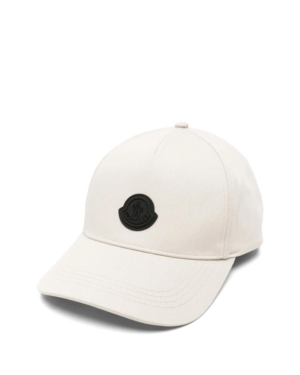 Moncler Natural Casquette À Patch Logo for men