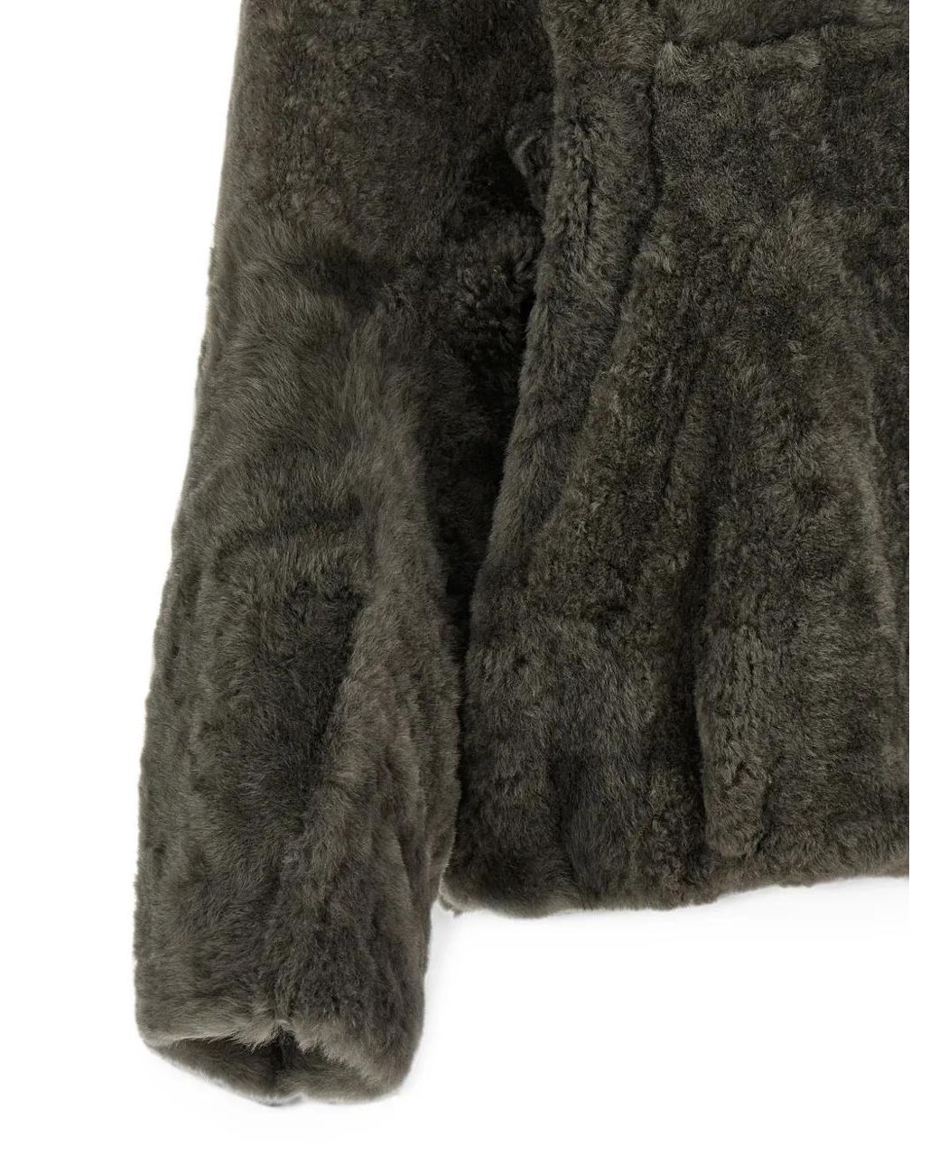 Brunello Cucinelli Green Paneled Lambskin Jacket