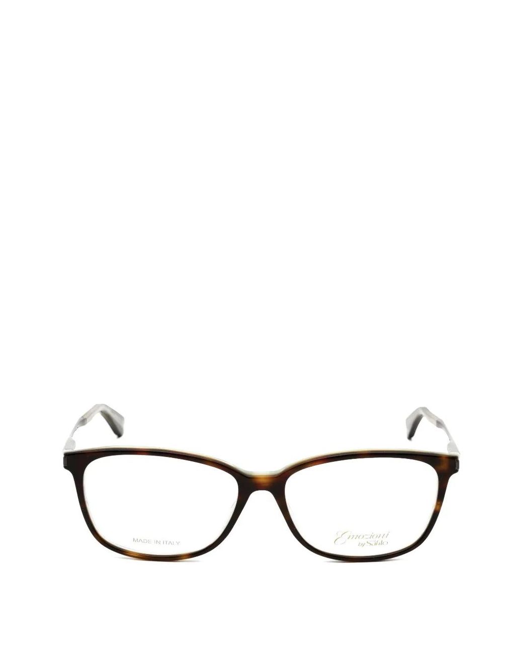 Emozioni Black Tortoiseshell-Effect Rectangle-Frame Glasses