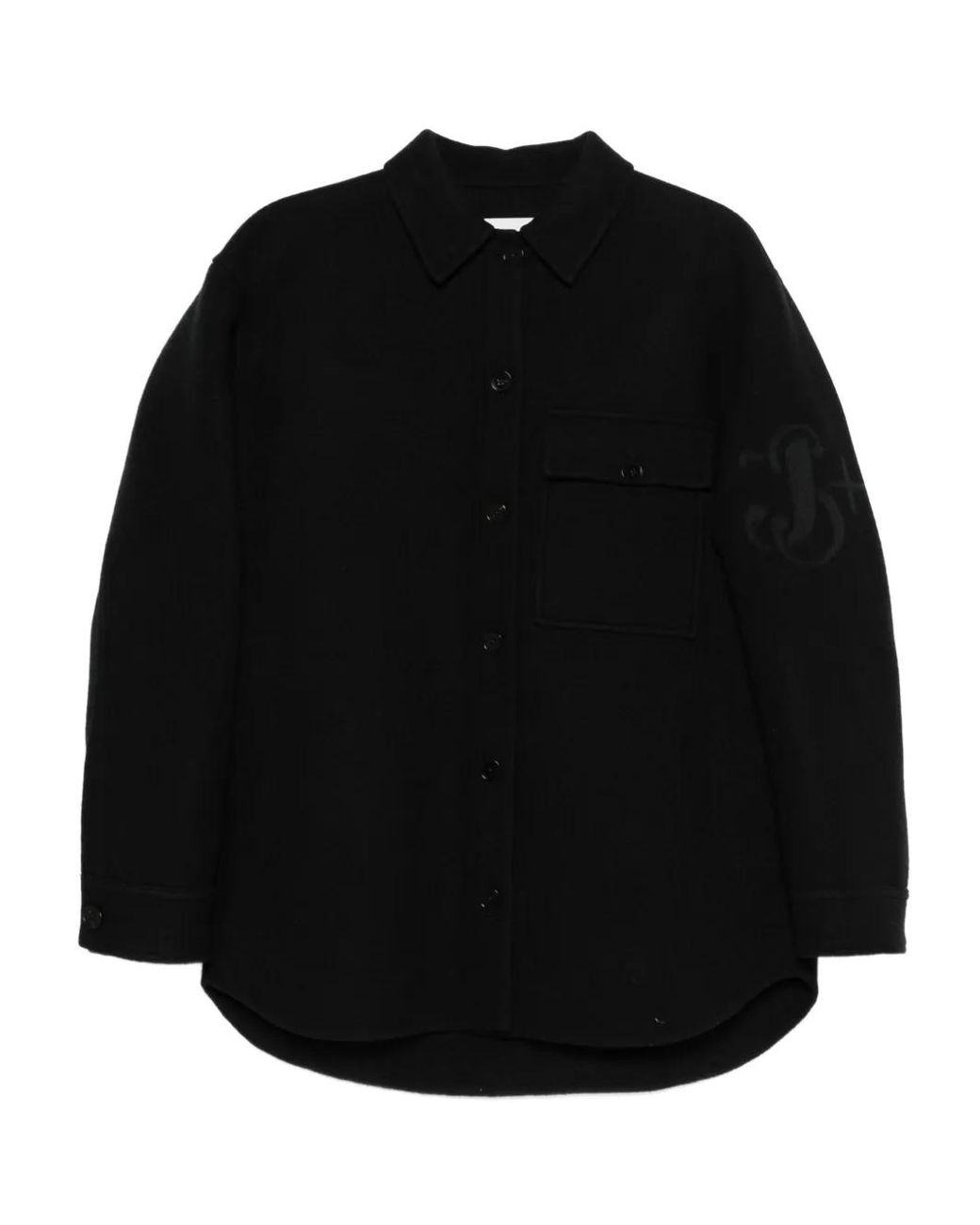 Jil Sander Black Logo-Motif Jacket