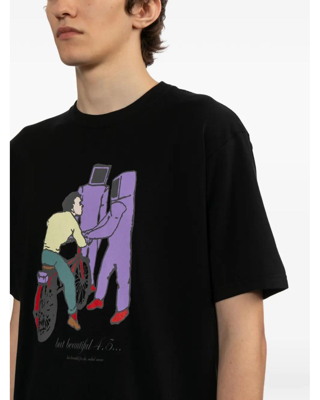 Undercover Black Graphic Print T-Shirt for men