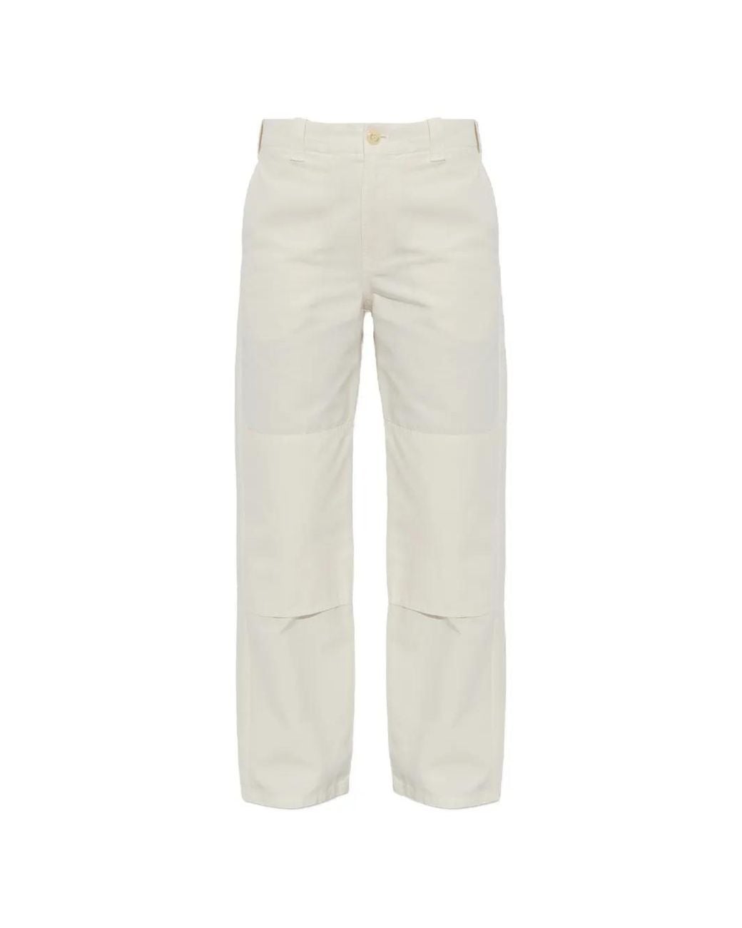 KENZO White Stitched-Panel Jeans