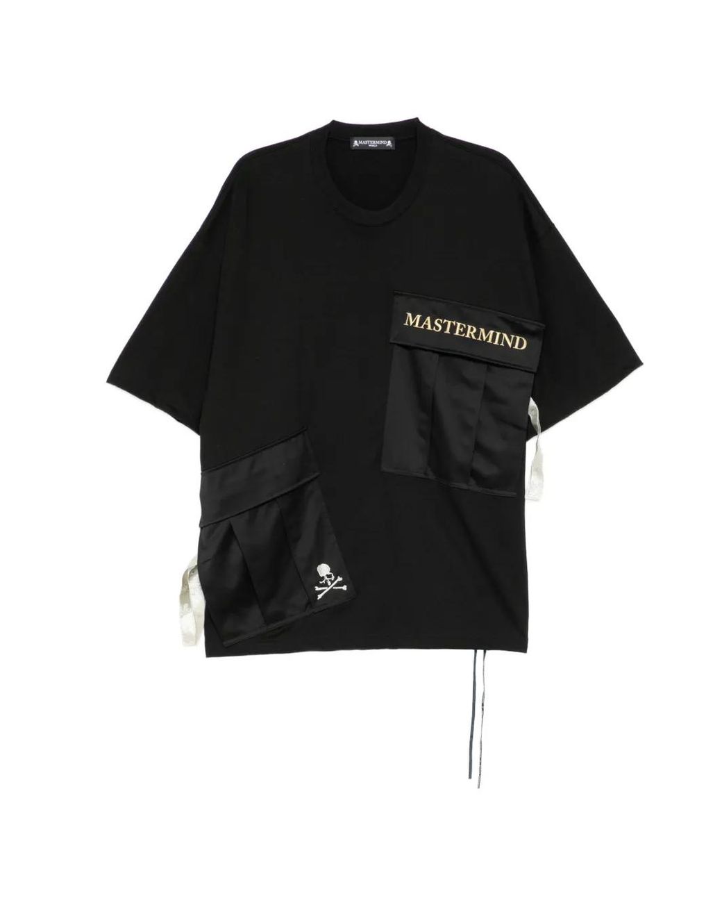 MASTERMIND WORLD Black T-Shirt À Logo Brodé for men