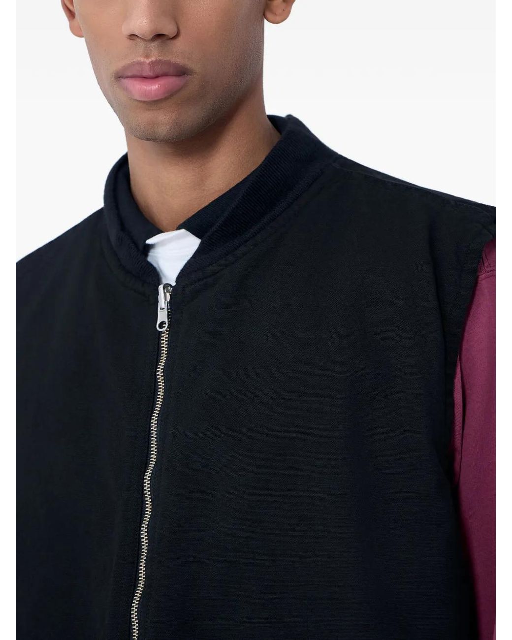 Nomarythm Textile Blue Zip Patch Pocket Vest for men