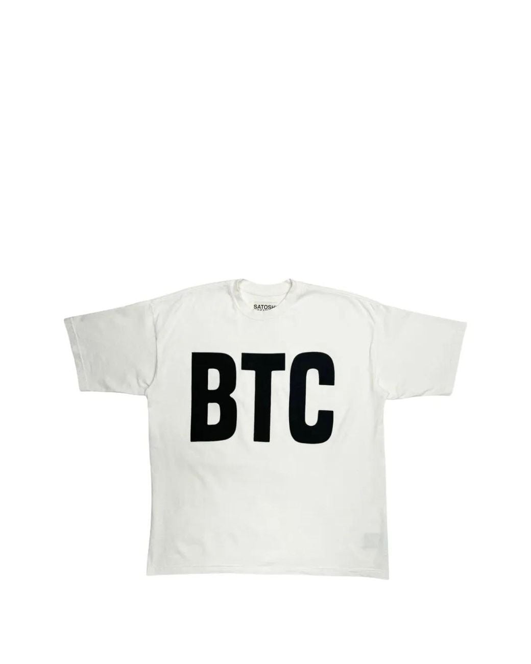 Satoshi Nakamoto White Slogan-Print Short-Sleeve T-Shirt for men