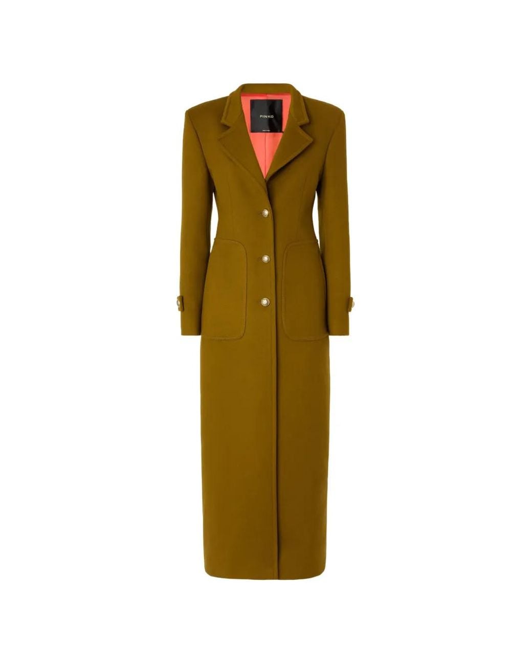 Pinko Green Long Coat