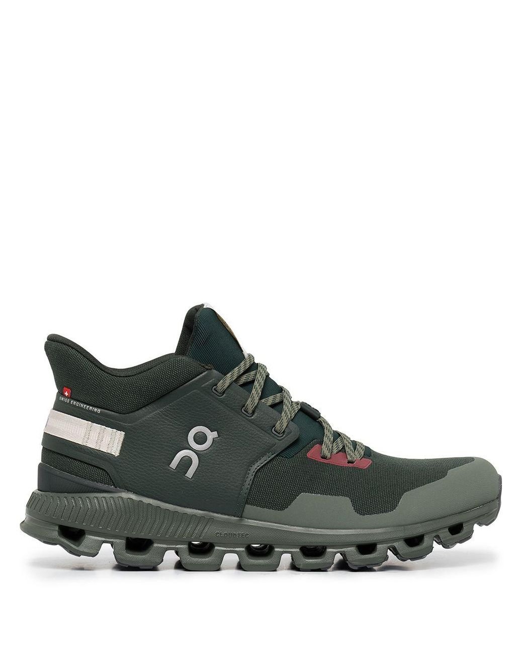 On Running Cloud Hi Edge Stone Pine Sneakers in Green for Men | Lyst ...