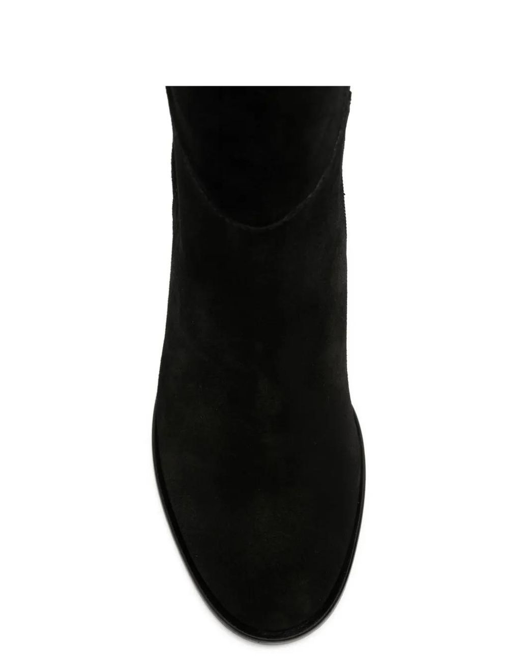 ADRIANNA FERETTI Black Suede Block-Heel Boots