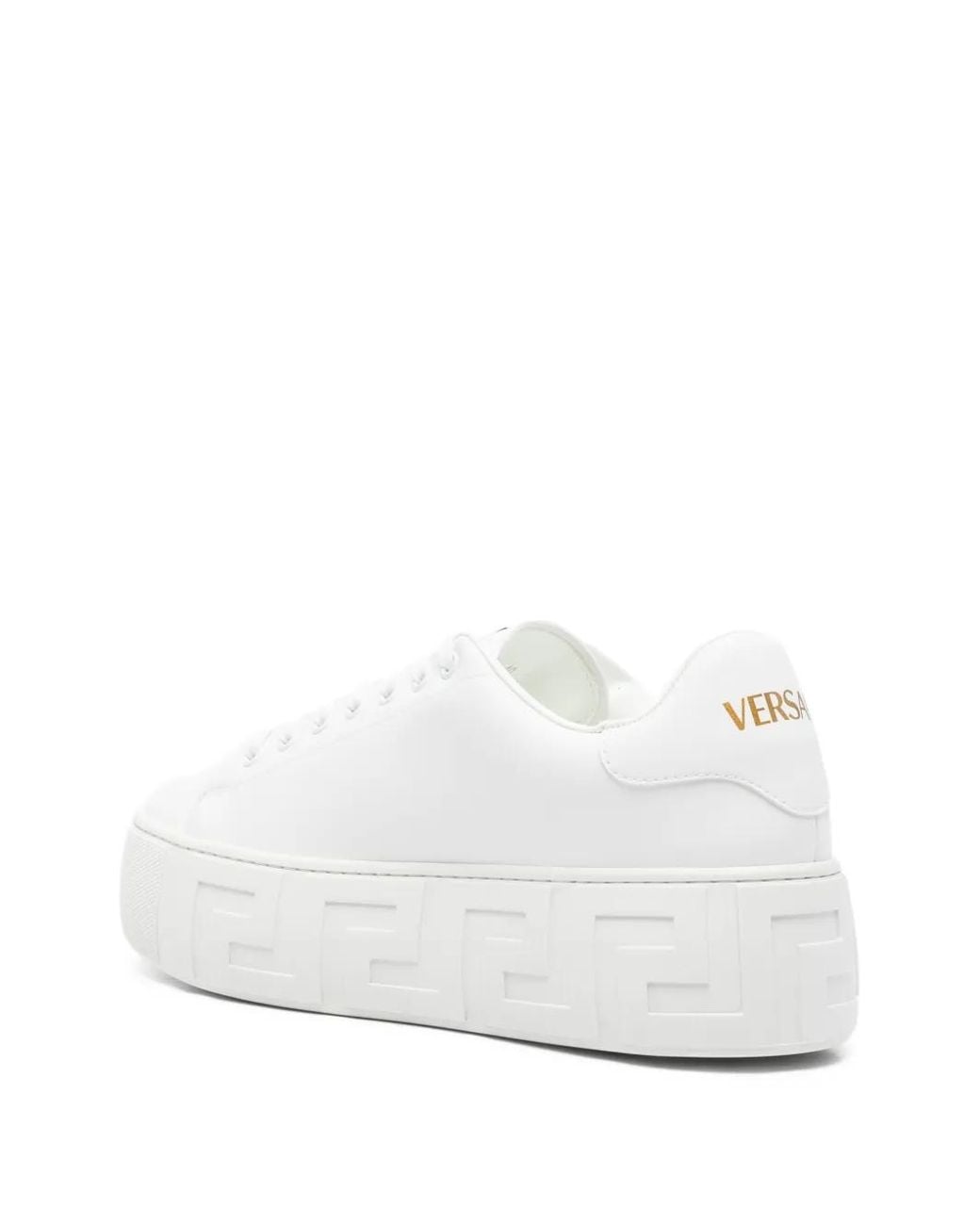 Versace White La Greca Sneakers