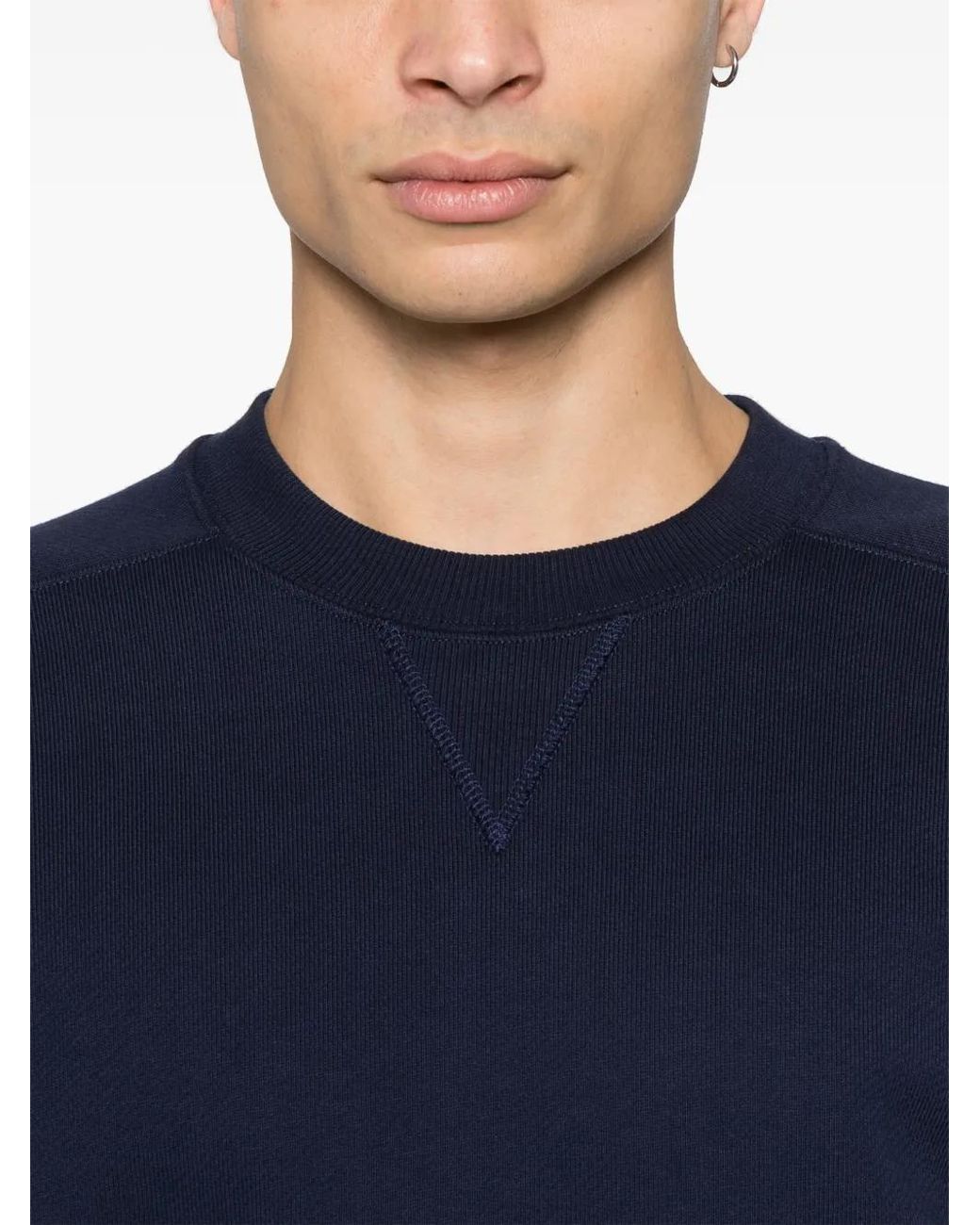 Fursac Blue Logo-Patch Sweatshirt for men