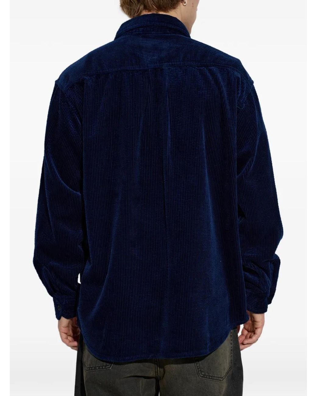 Carhartt Blue Loyde Corduroy Shirt for men