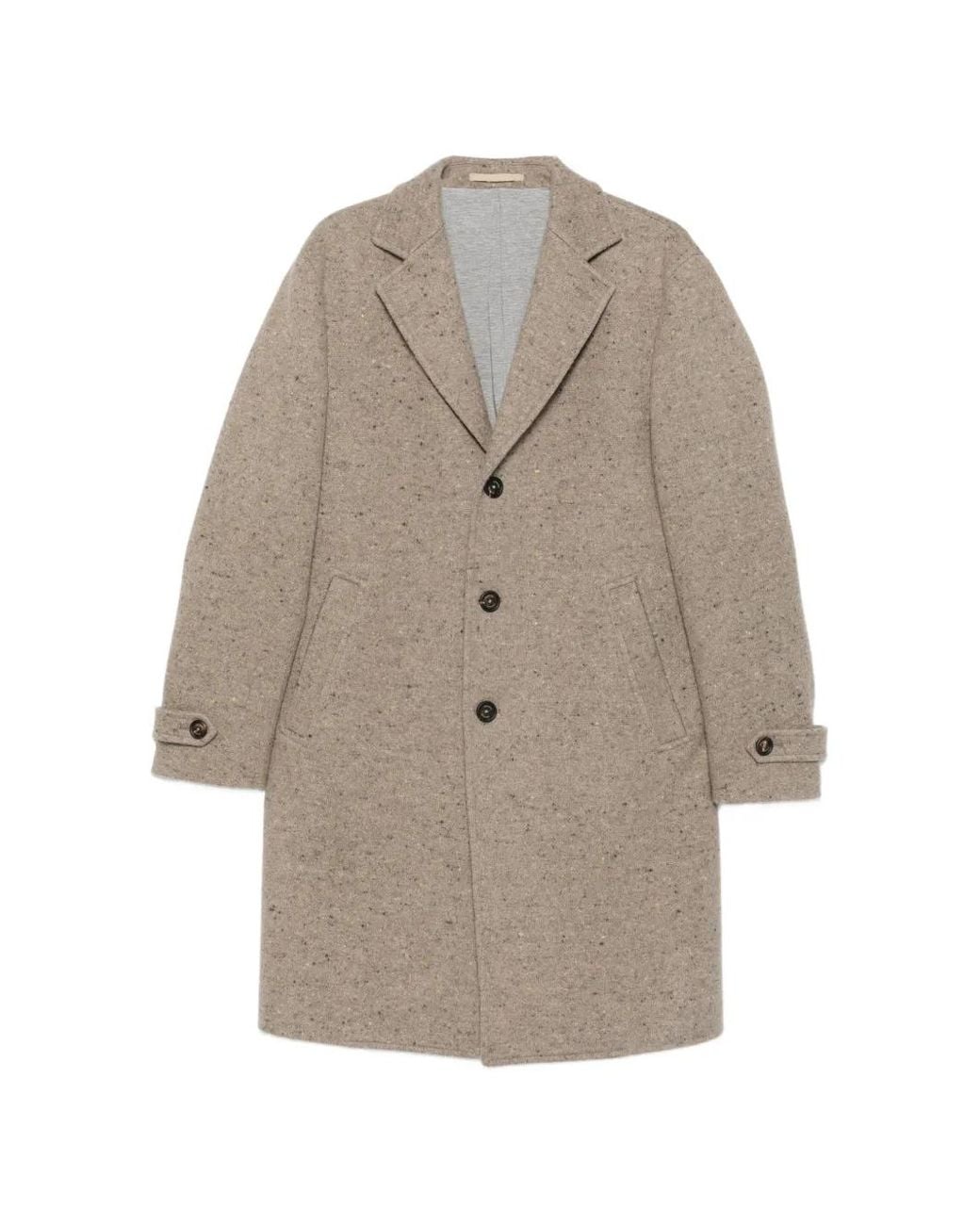 Eleventy Natural Button-Up Coat for men