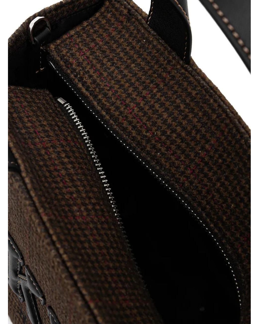 DKNY Black Check-Appliqué Tote Bag