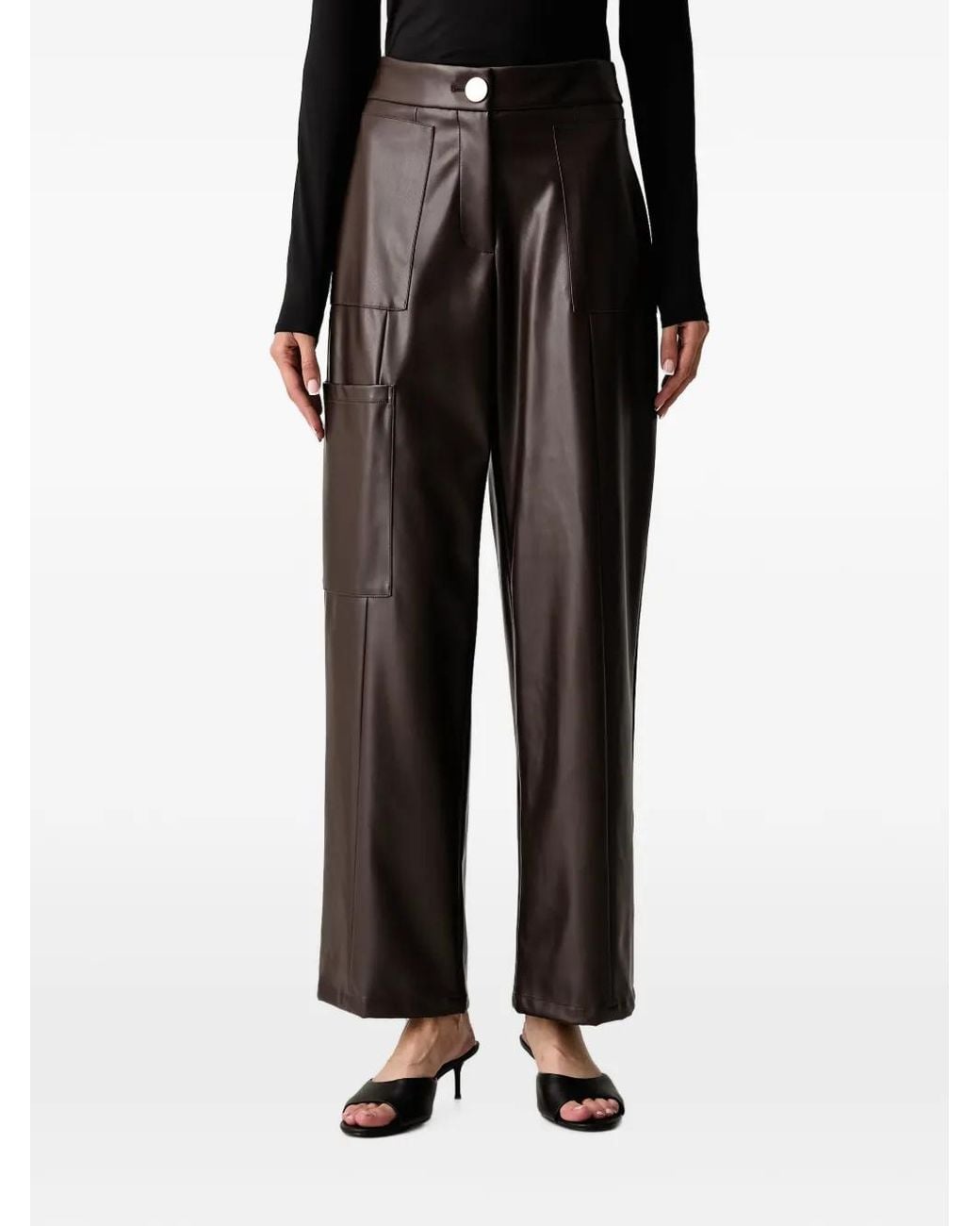 ARMANI EXCHANGE Black Belt-Loops Pants