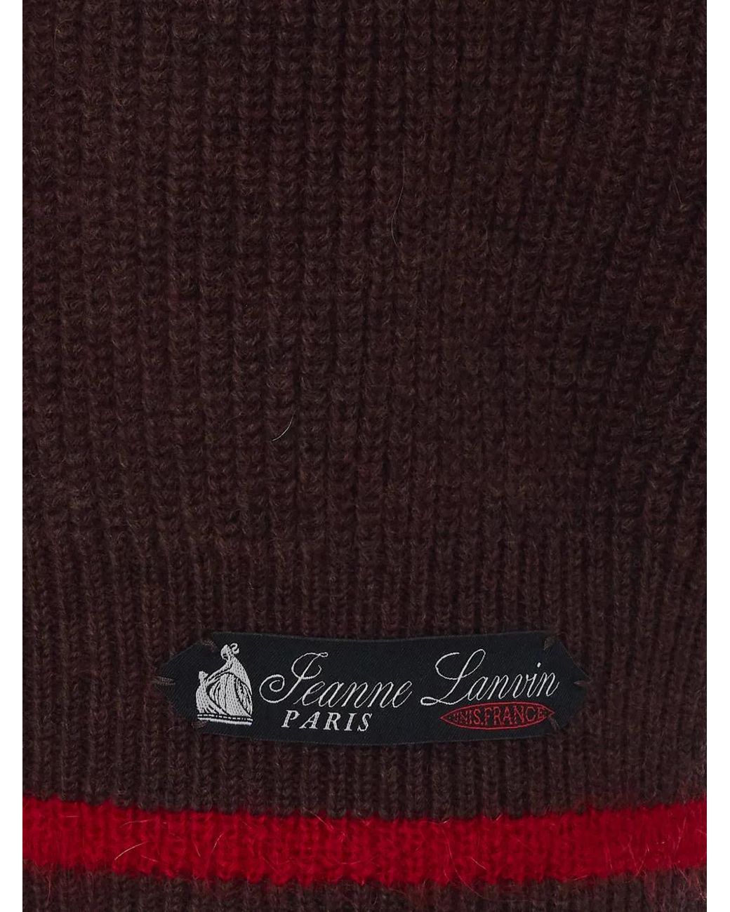 Lanvin Red Striped Sweater for men