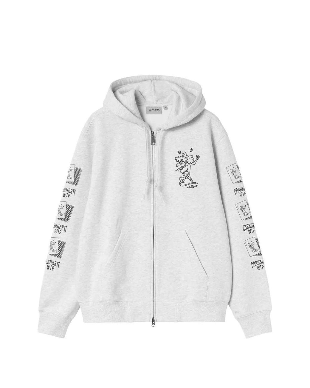 Carhartt White Hooded Playing Cards Jacket for men