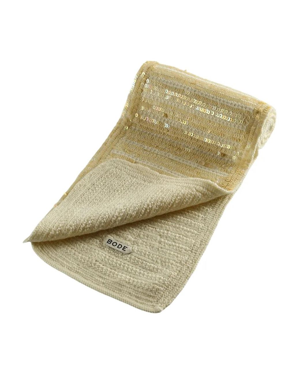 Bode White Sequin Scarf
