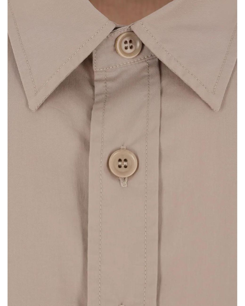 Camisa Utility Con Botones Aspesi de hombre de color Natural