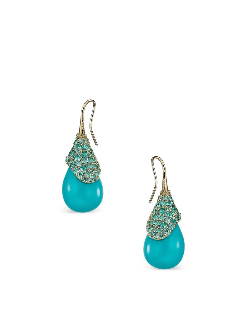 Anabela Chan Blue Droplet Earrings