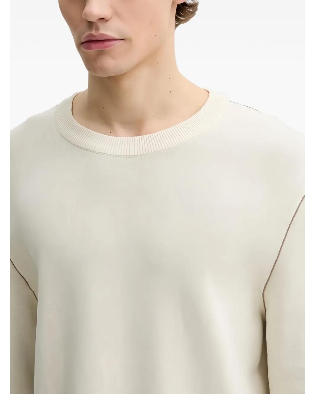 Marc O' Polo Trui Met Stikseldetail in het White voor heren