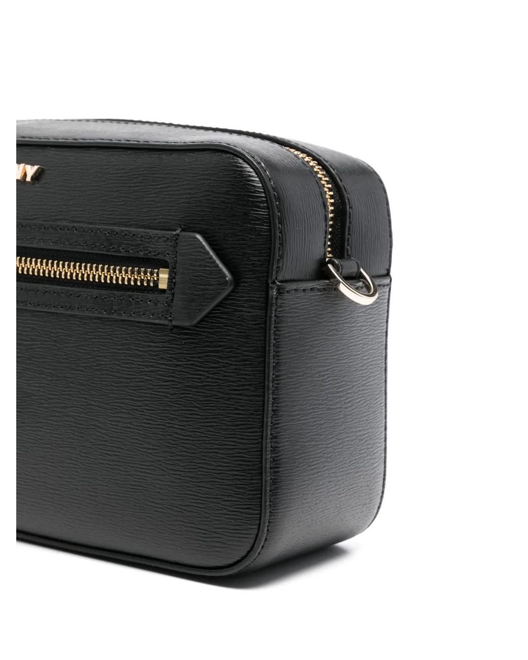 DKNY Black Logo-Lettering Cross Body Bag