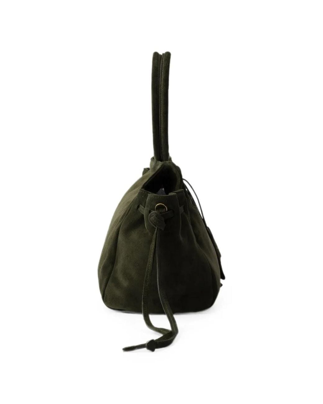 Prada Black Carry Large Suede Bag