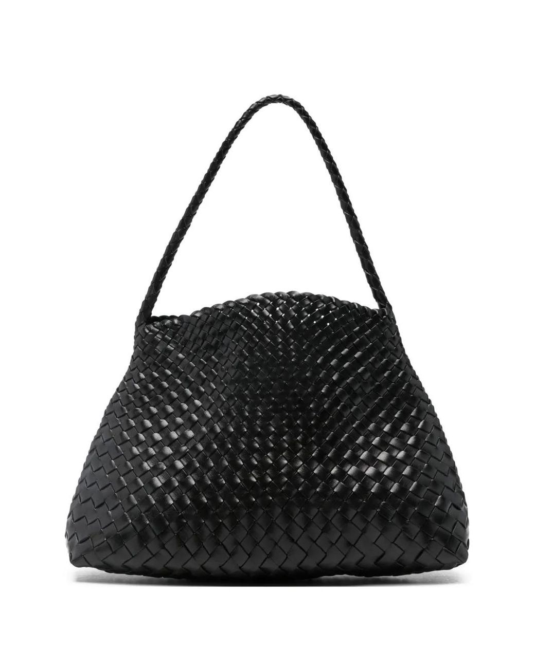 Sac Porté Épaule En Cuir Tressé Santa Maria Dragon Diffusion en coloris Black