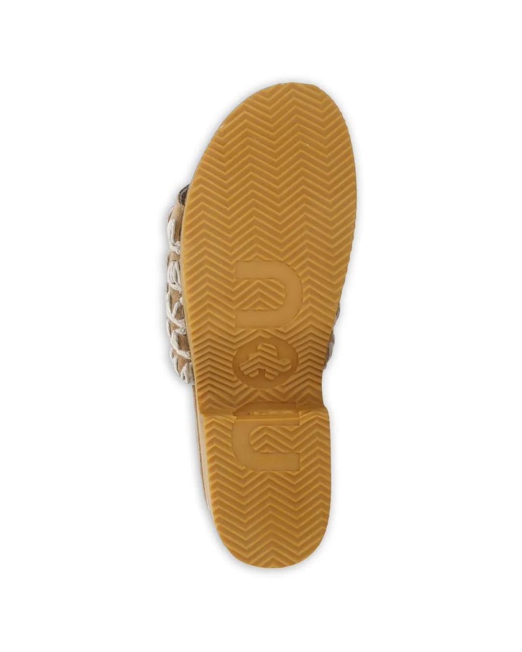 Mou Brown Crochet-Knit Platform Sandals