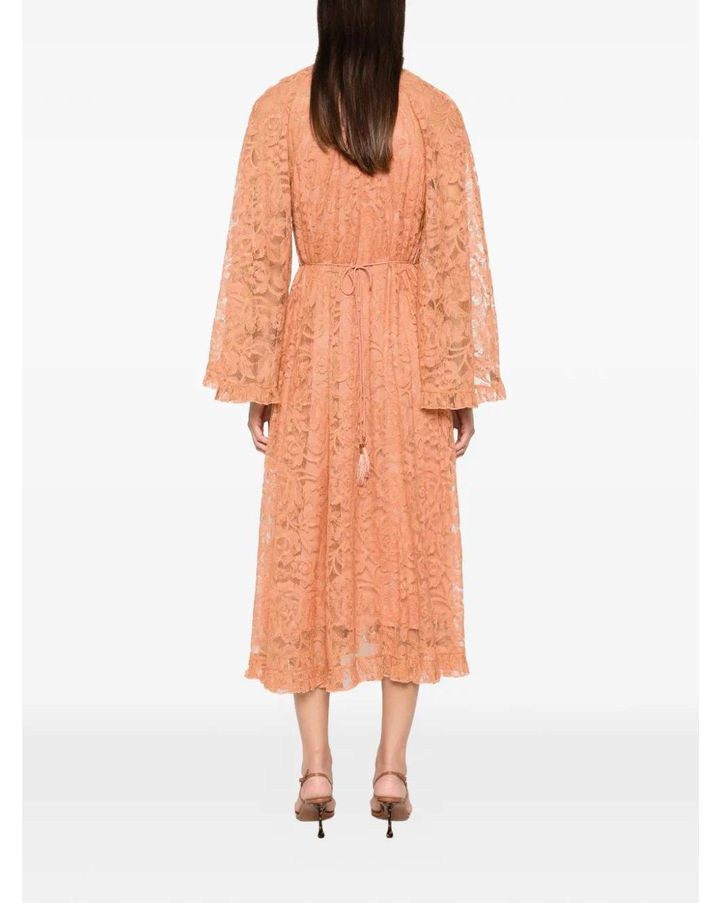 Zimmermann Pink Carousel Lace Angel Dress