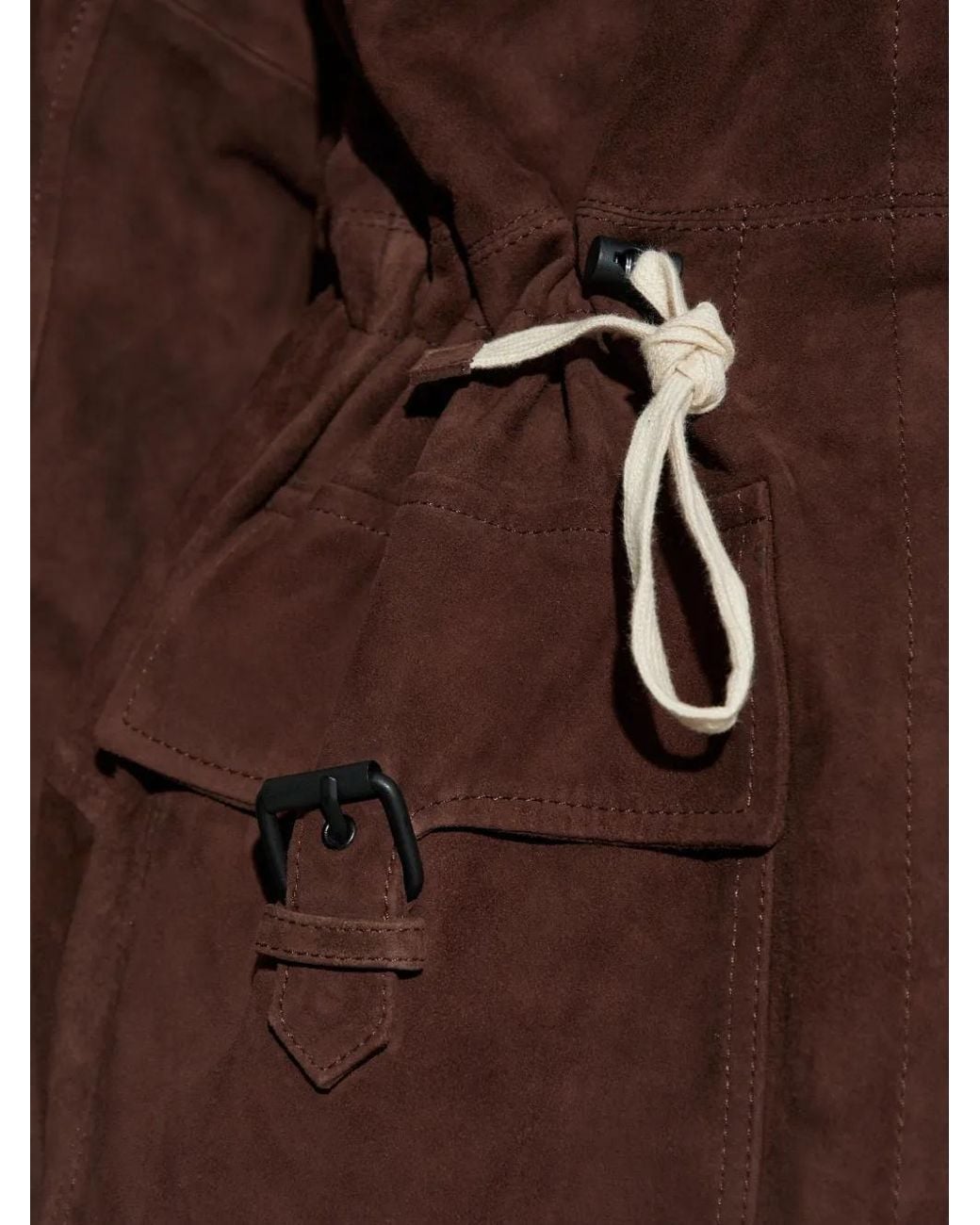 Munthe Brown Drawstring Utility Jacket