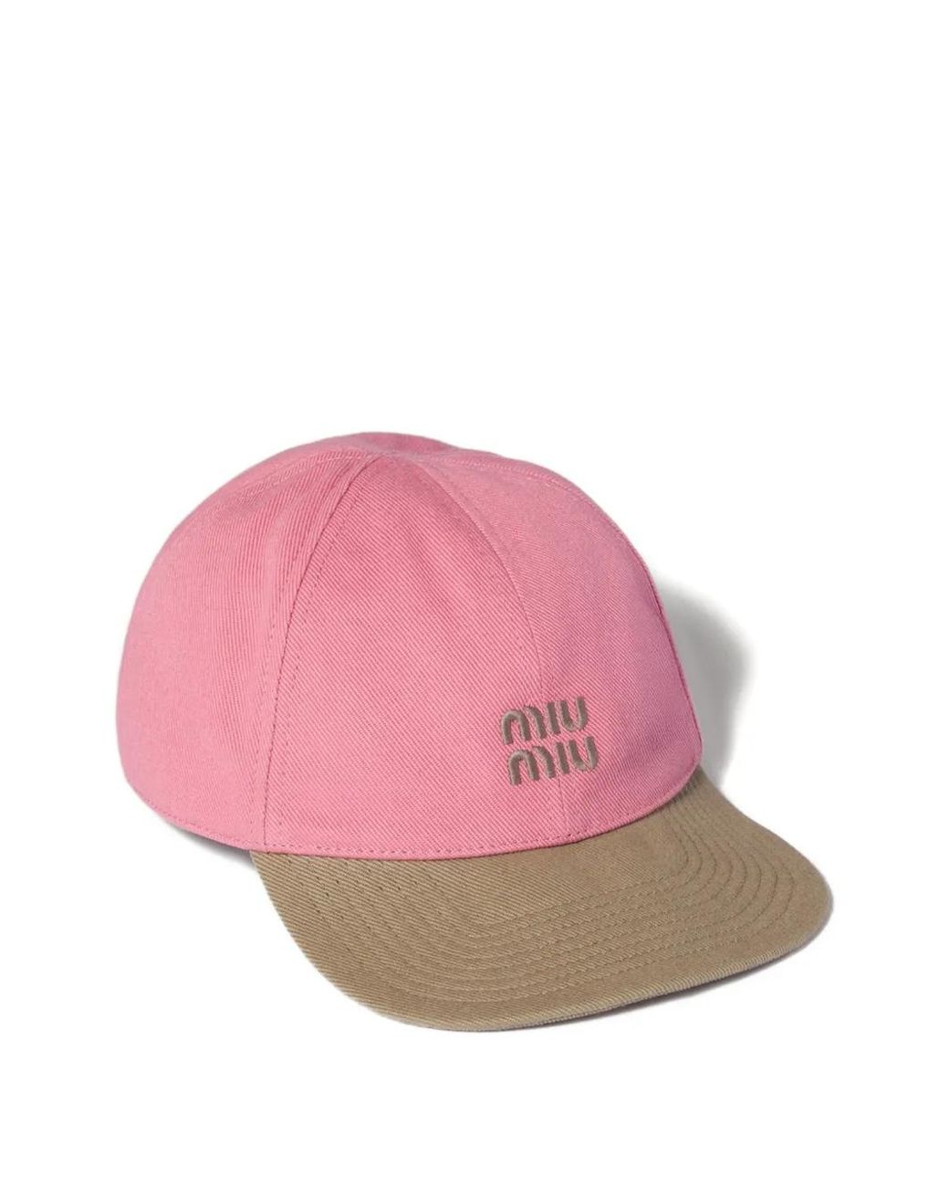 Miu Miu Pink Drill Baseball Cap