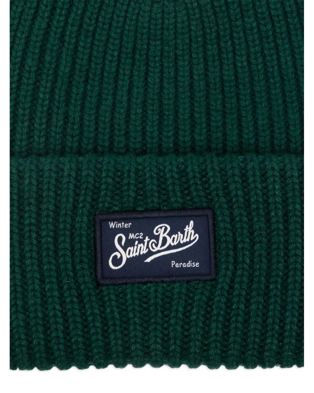 Mc2 Saint Barth Green "Berry" Knitted Hat for men