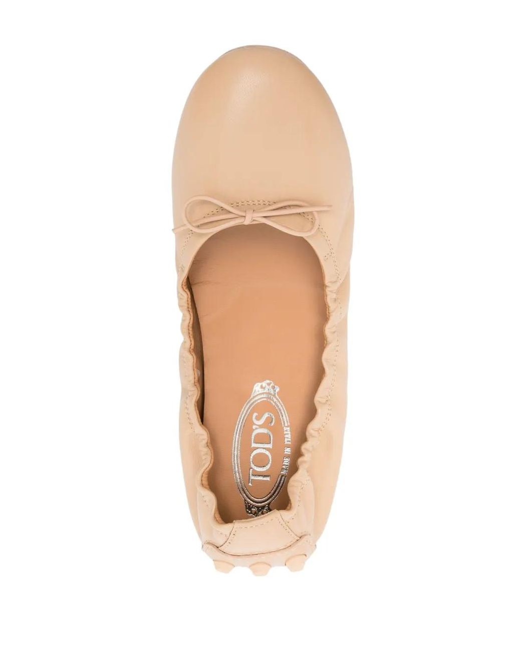 Tod's Natural Gommino Ballerina Shoes
