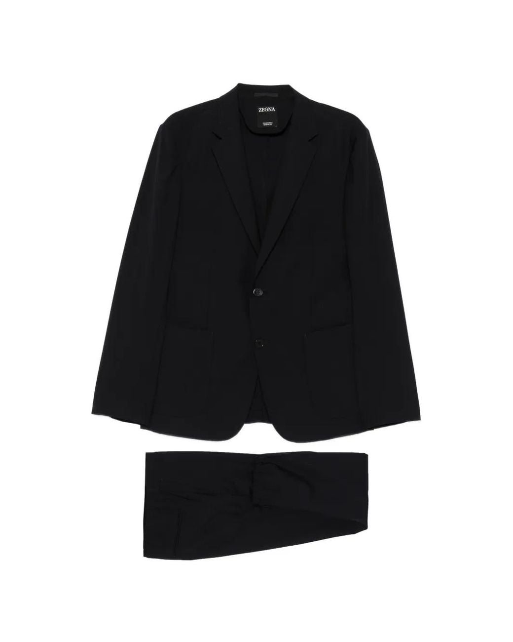 Zegna Black Single-Breasted Suit for men