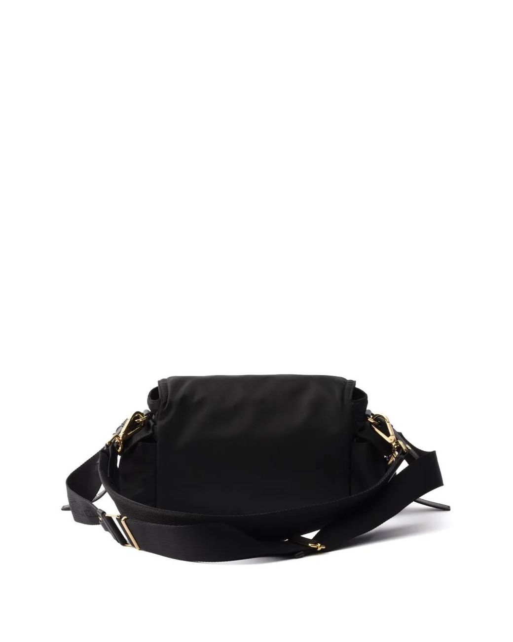 Prada Black Mittelgroße Explore Re-Nylon Schultertasche