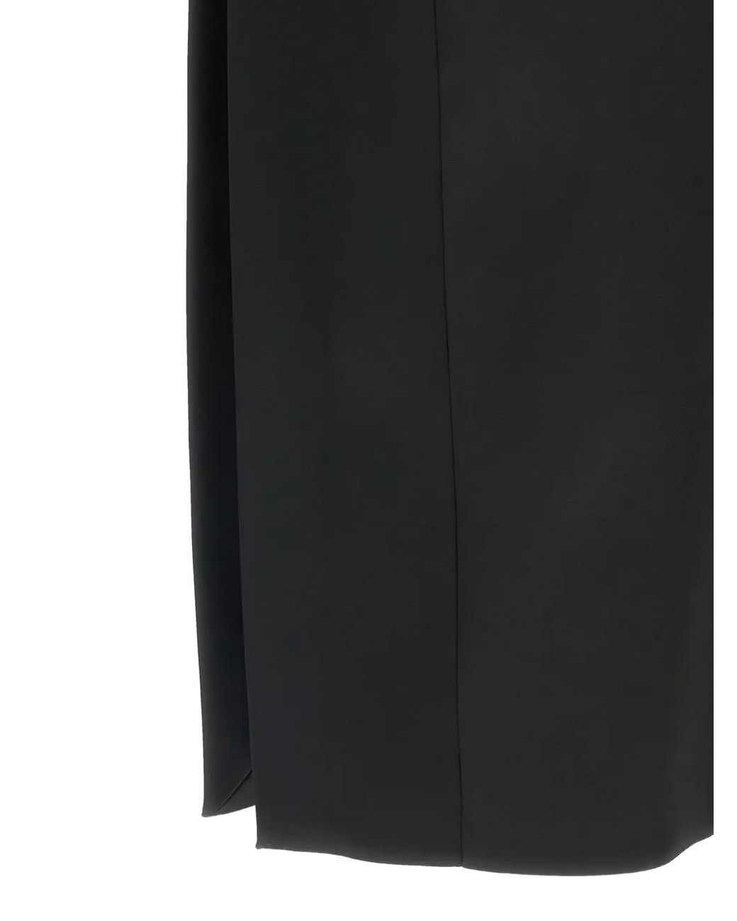 Sportmax Black V-Neck Maxi Dress