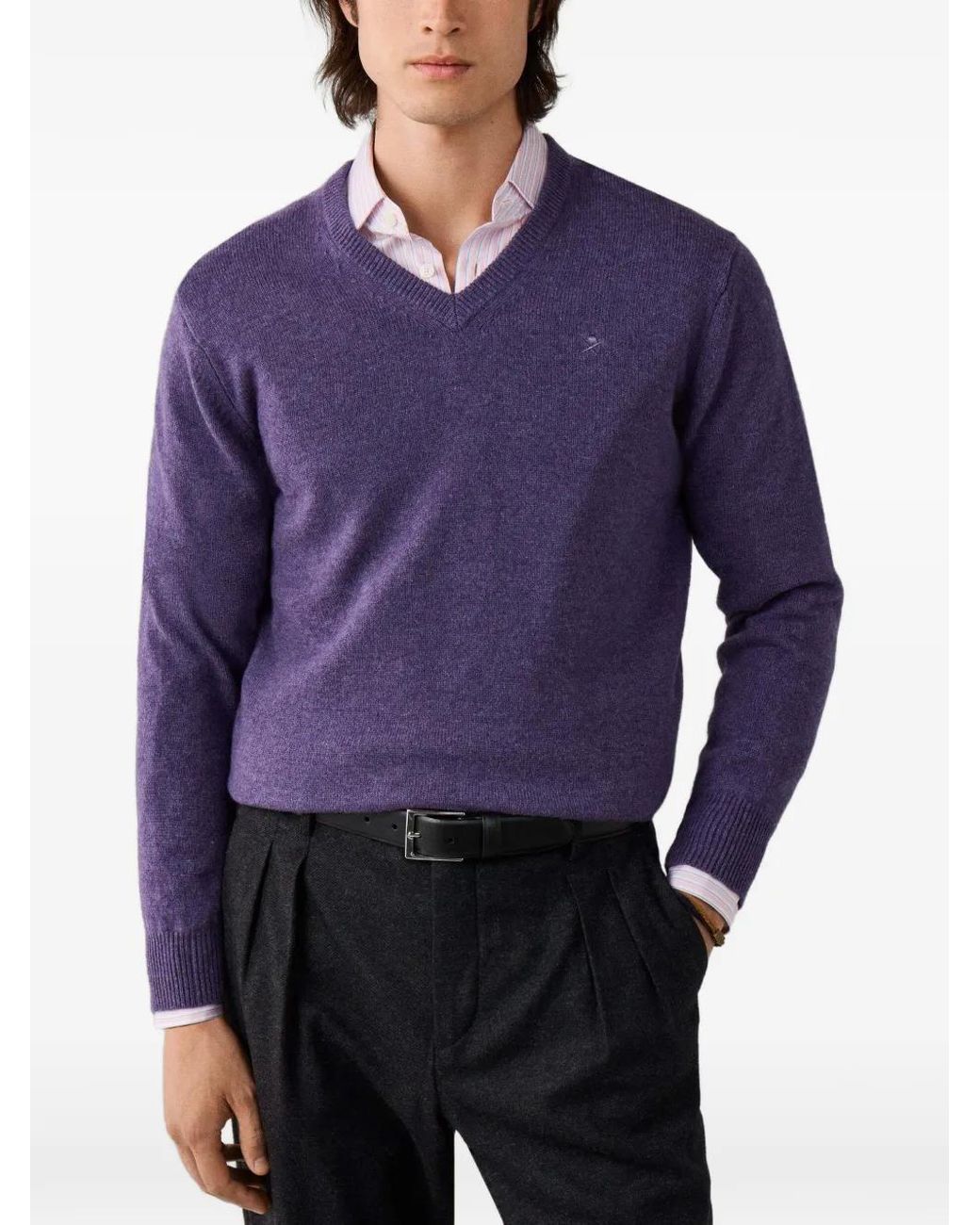 Hackett Pullover Mit V-Ausschnitt in Blue für Herren