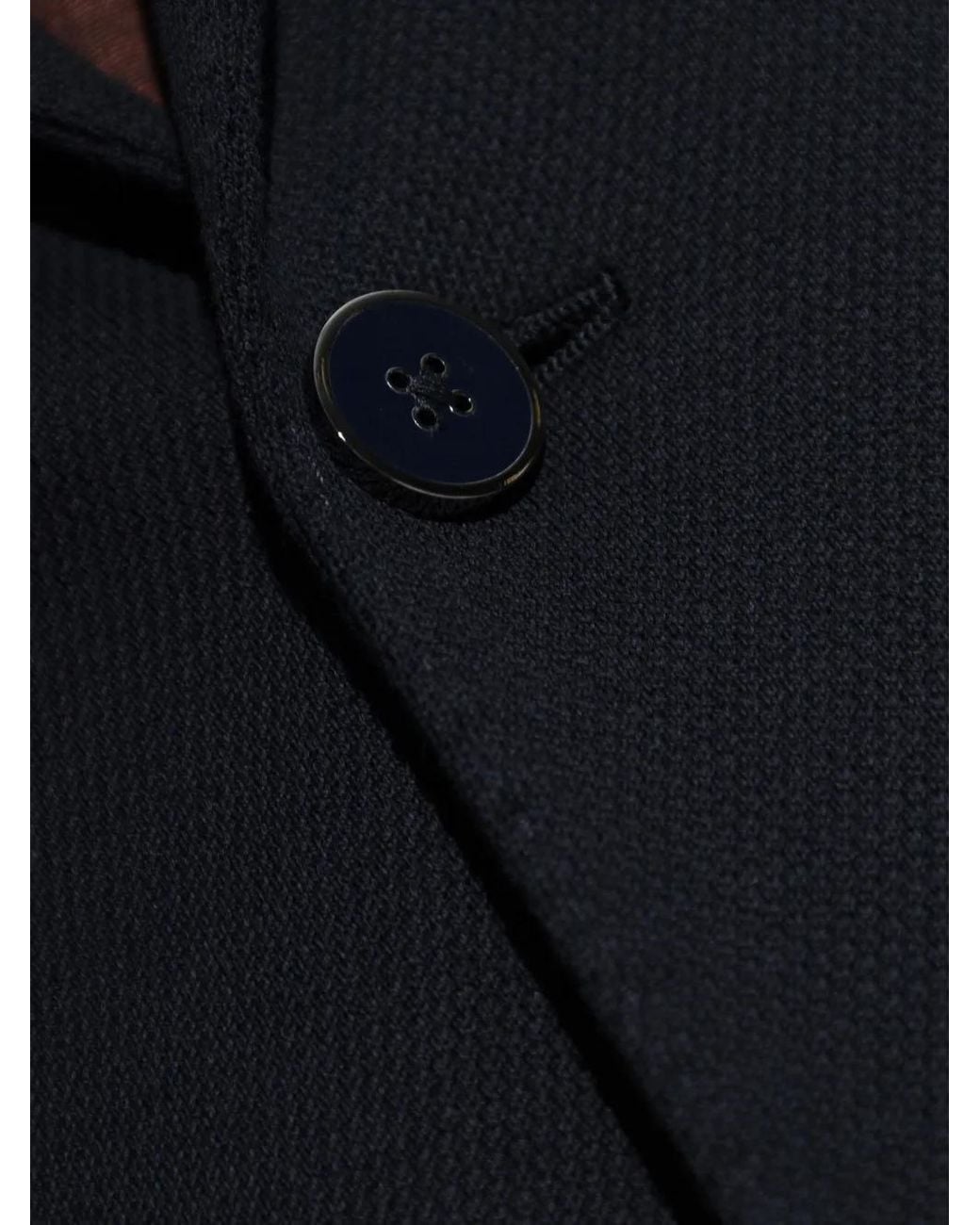 Dolce & Gabbana Blue Embroidered-Logo Single-Vent Blazer for men