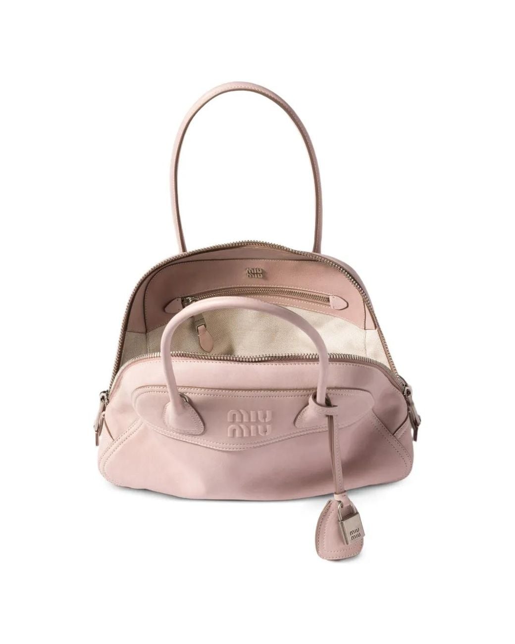 Miu Miu Pink Vivant Regular Leather Handbag