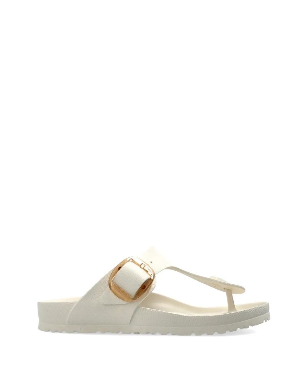 Birkenstock White Gizeh Big Buckle Eva