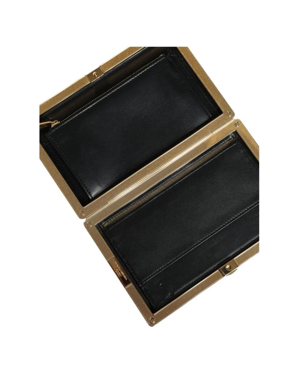 Dolce & Gabbana Black Floral-Embroidered Clutch Bag