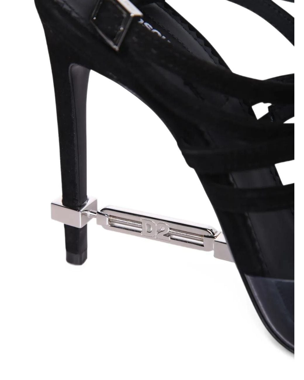 DSquared² White Sandales Transparentes À Brides Multiples